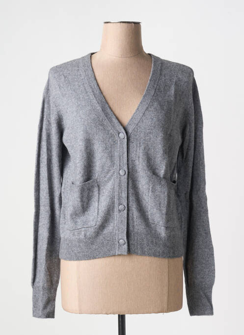 Gilet manches longues gris FRACOMINA pour femme