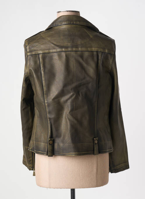 Veste simili cuir marron GOA GOA pour femme