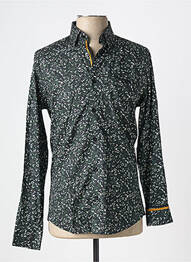 Chemise manches longues tissage popeline noir BENSON & CHERRY homme