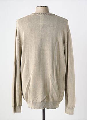 Pull maille souple et aérée manches longues beige PULL IN homme