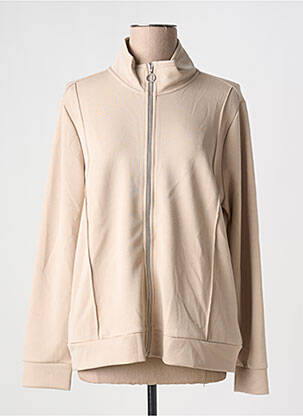 Veste casual fermeture zippée sur le devant beige SUN VALLEY femme