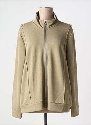 Veste casual fermeture zippée sur le devant vert SUN VALLEY femme