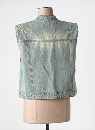 Veste casual epaulette bleu GOA GOA femme