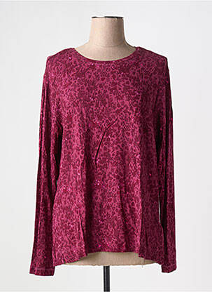 T-shirt manches longues manches longues rouge TIMEZONE femme