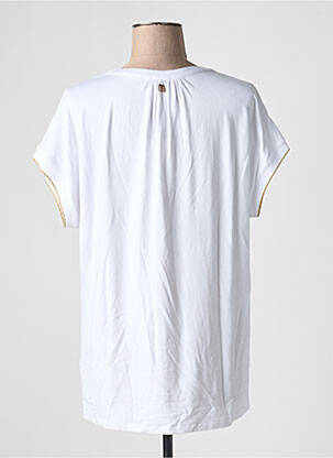 T-shirt coupe droite manches courtes blanc FRACOMINA femme