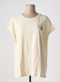 T-shirt coupe droite manches courtes beige RAGWEAR femme