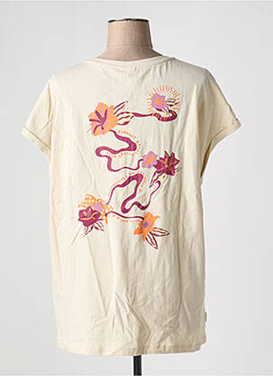 T-shirt coupe droite manches courtes beige RAGWEAR femme
