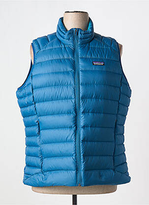 Doudoune poches sans capuche bleu PATAGONIA femme