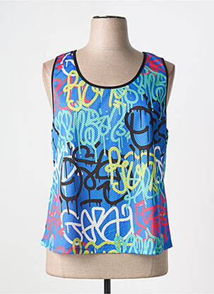 Débardeur stretch sans manche bleu MC PLANET BY INNATE femme