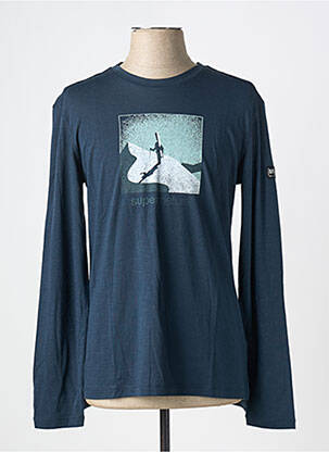T-shirt bleu SUPER.NATURAL pour homme