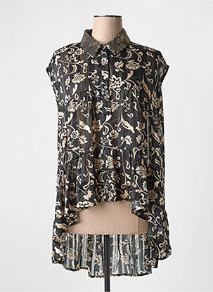 Tunique manches courtes noir GOA GOA pour femme