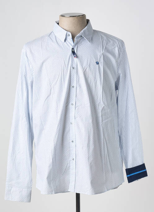 Chemise manches longues bleu BENSON & CHERRY pour homme