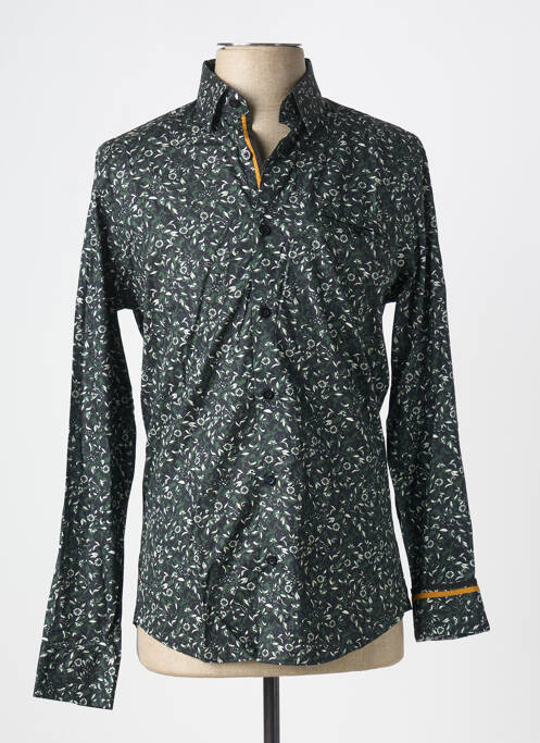 Chemise manches longues noir BENSON & CHERRY pour homme