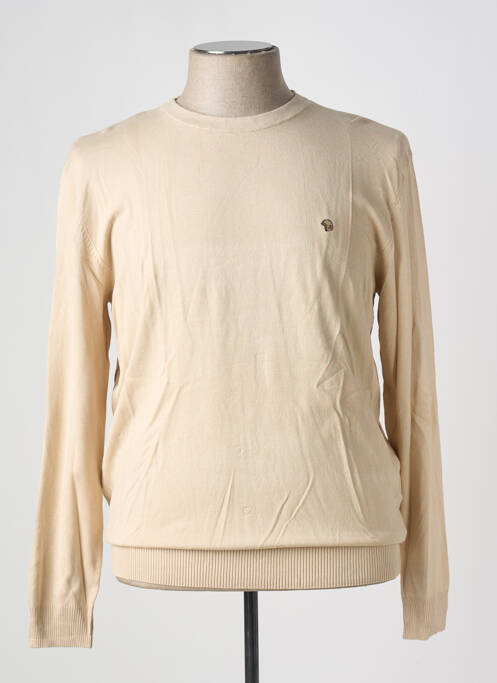 Pull beige BENSON & CHERRY pour homme
