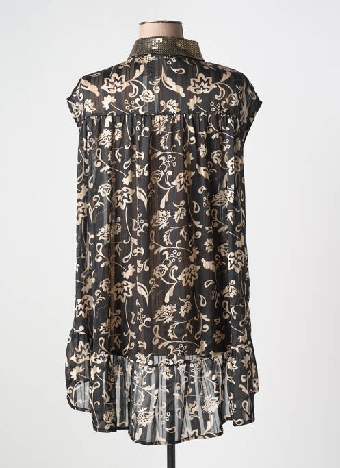 Tunique manches courtes noir GOA GOA pour femme