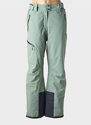 Pantalon droit stretch taille normale vert CMP femme