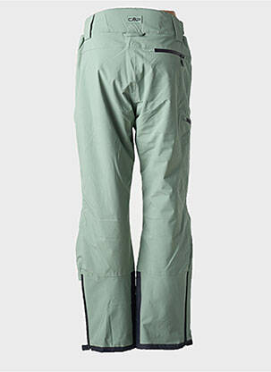Pantalon droit stretch taille normale vert CMP femme
