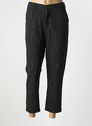 Pantalon 7/8 taille à pinces taille normale noir SUN VALLEY femme