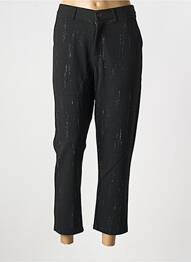 Pantalon 7/8 taille à pinces taille normale noir SUN VALLEY femme