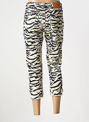 Pantacourt stretch taille normale beige PLEASE femme