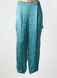 Pantalon cargo taille élastique taille normale vert LAUREN VIDAL femme