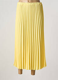 Jupe longue tissage plissé jaune FRACOMINA femme