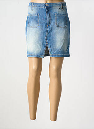 Jupe courte poches bleu PLEASE femme