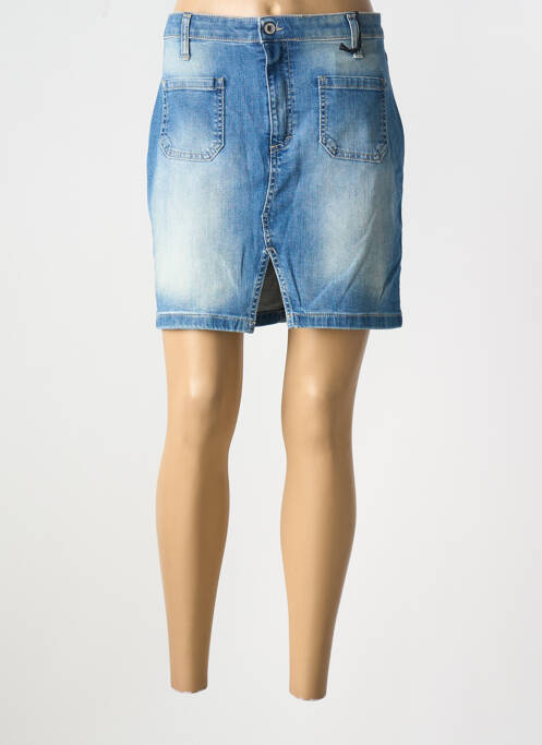 Jupe courte poches bleu PLEASE femme