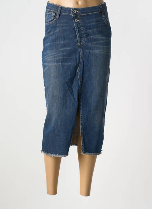 Jupe mi-longue bleu PLEASE pour femme