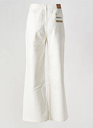 Jean coupe flare stretch taille basse beige MUSE femme