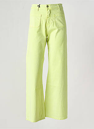 Jean coupe flare taille haute taille haute vert PLEASE femme
