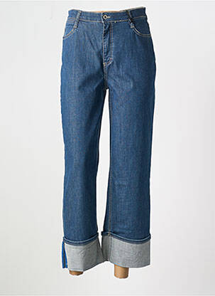 Jeans coupe droite taille haute taille haute bleu PLEASE femme