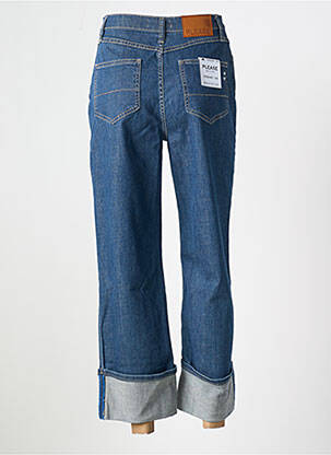 Jeans coupe droite taille haute taille haute bleu PLEASE femme
