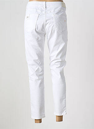 Jeans coupe slim stretch taille normale blanc FRACOMINA femme