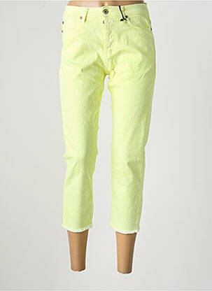 Jeans coupe slim stretch taille normale jaune PLEASE femme