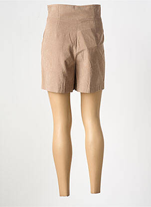 Short taille à pinces taille haute marron FRACOMINA femme
