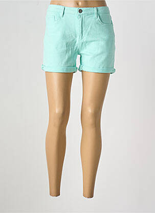 Short tissage denim taille normale bleu WAXX femme