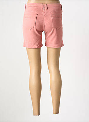 Short tissage denim taille normale rose WAXX femme