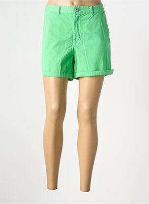 Short taille à pinces taille normale vert WAXX femme