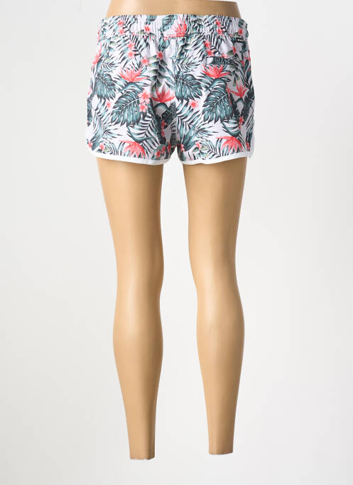 Bas de maillot de bain tissage satiné short blanc WAXX femme