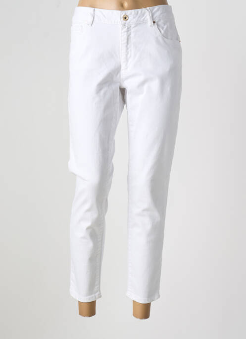 Jeans coupe slim blanc FRACOMINA pour femme