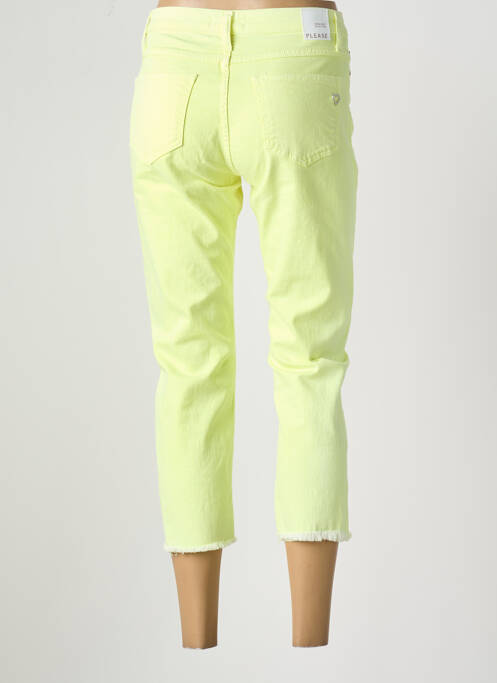 Jeans coupe slim jaune PLEASE pour femme