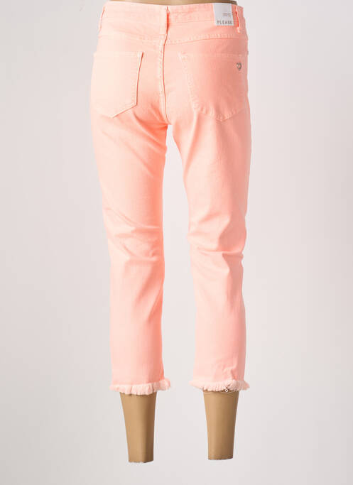 Jeans coupe slim orange PLEASE pour femme