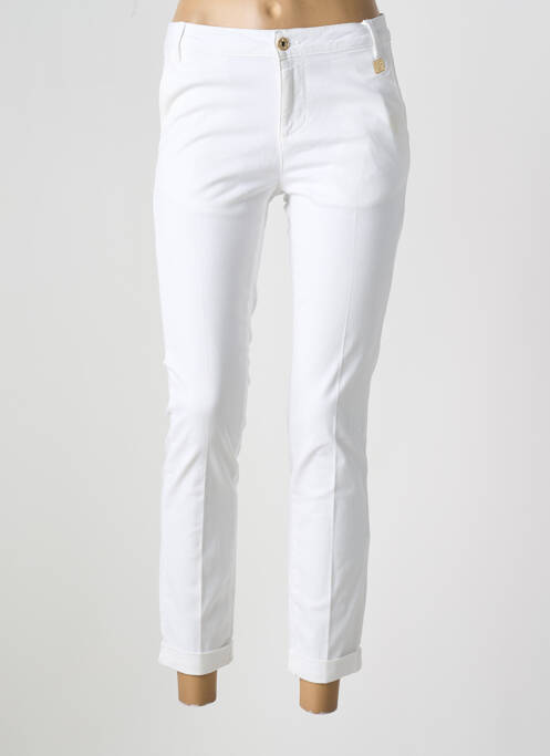 Pantalon chino blanc FRACOMINA pour femme