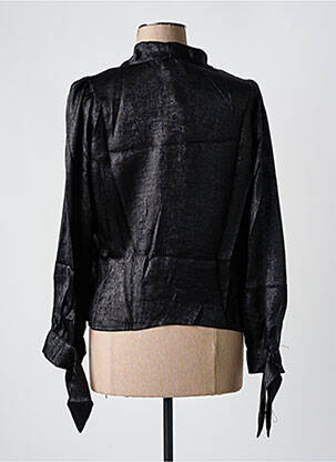 Top col v manches longues noir SEASON femme