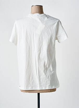 T-shirt sérigraphie floquée manches courtes blanc JUBYLEE femme