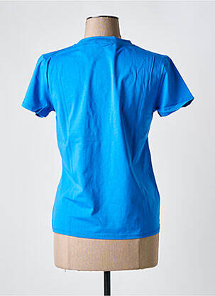 T-shirt stretch manches courtes bleu PM MERE & FILLE femme