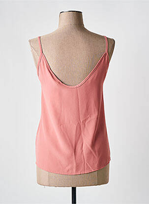 Top coupe cintrée fines bretelles rose PEACE N'LOVE femme