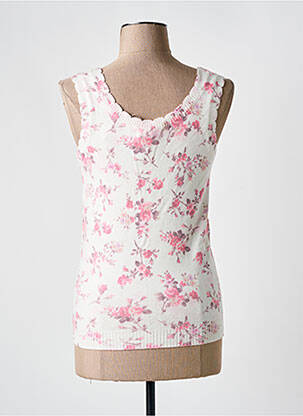 Débardeur stretch sans manche blanc GRACIELA femme