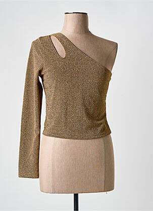 Top stretch manches longues marron SEASON femme